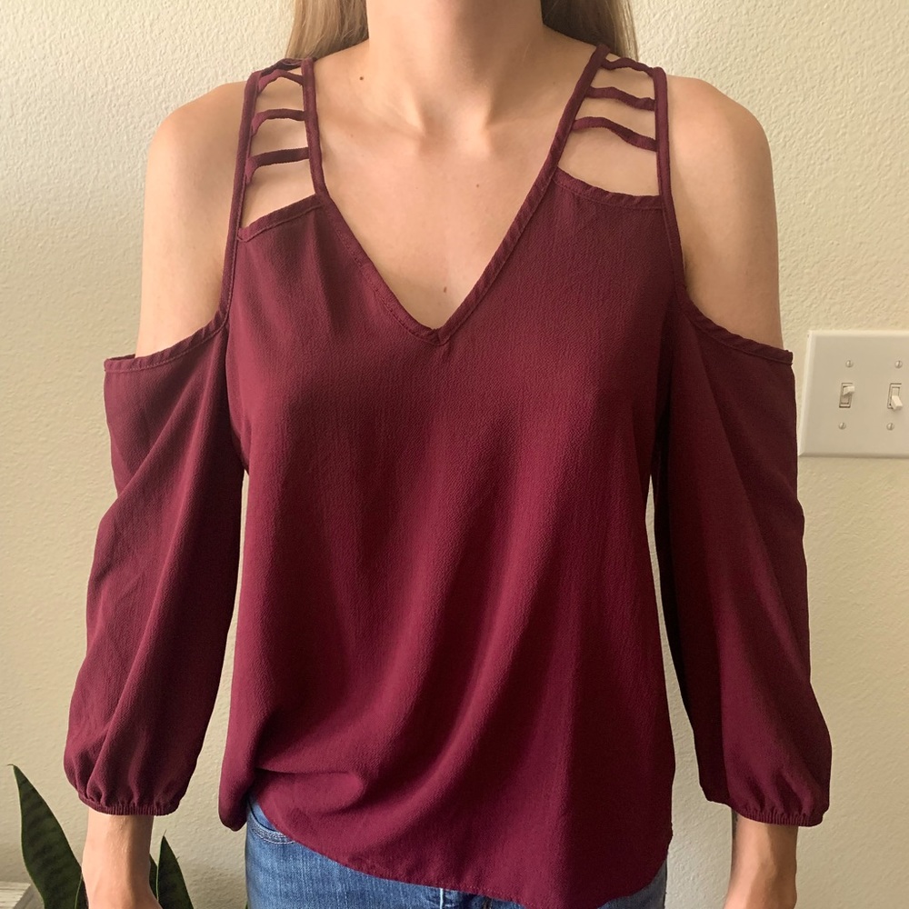 Maroon Blouse